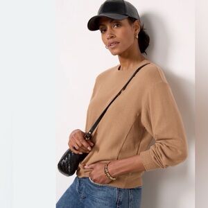 Michael Stars Tan Lightweight Sweatshirt- Medium